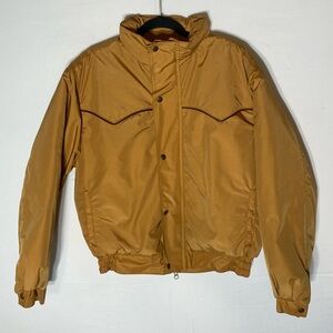 Vintage Schaefer Outfitter Tan Western Style Work Wear Bomber Jacket M